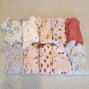 Baby Girl 0-3M One Piece Bundle Of 10